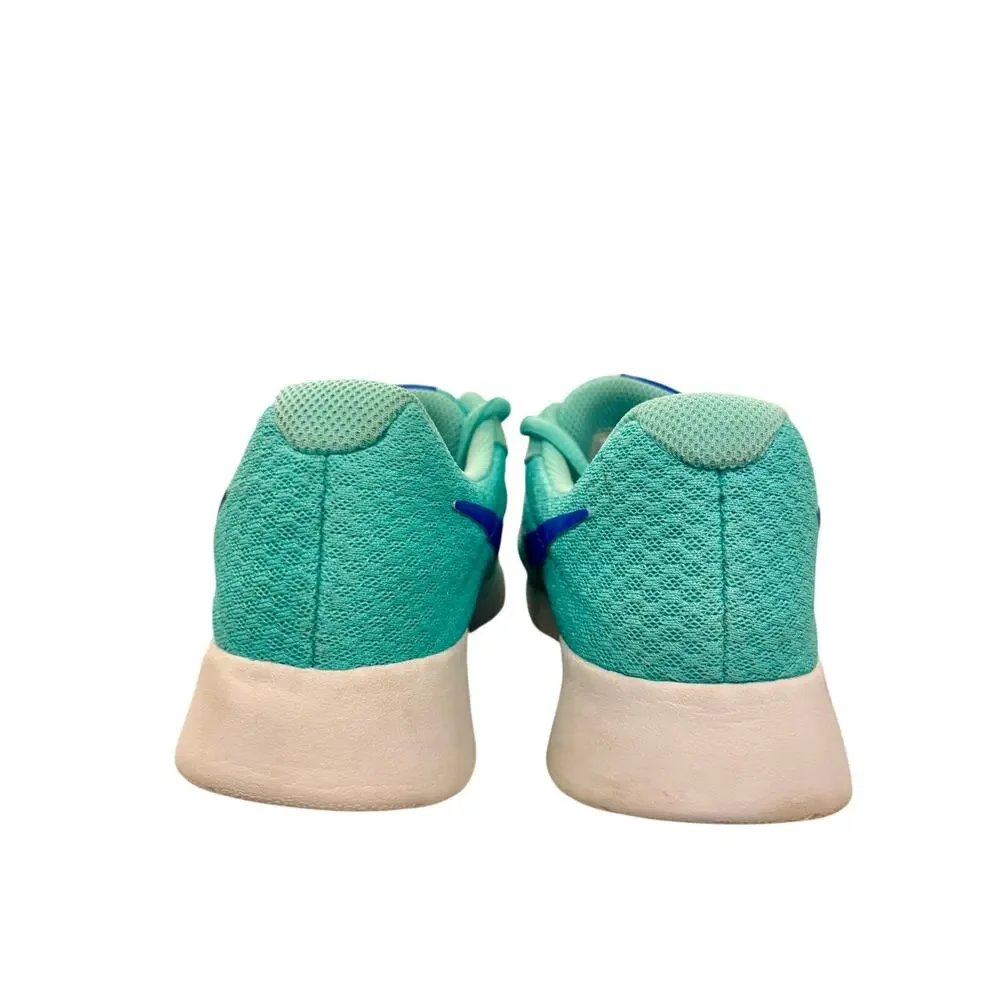 Nike Tanjun Teal Blue Mesh Running Shoes 6.5 Gorpcore Athleisure Sneakers